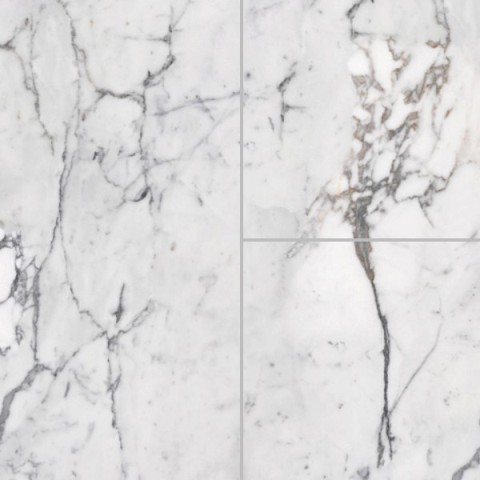 Marmorgolv i Calacatta marmor